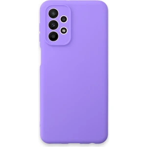 Galaxy A23 4g Kılıf Antibakteriyel Esnek Soft Parmak İzi Yapmaz Silikon - Lila