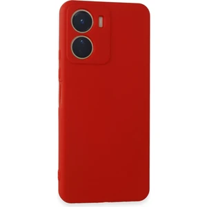 Vivo Y16 Kılıf Antibakteriyel Esnek Soft Parmak İzi Yapmaz Silikon - Kırmızı