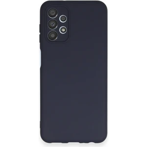 Galaxy A13 4g Kılıf Antibakteriyel Esnek Soft Parmak İzi Yapmaz Silikon - Lacivert