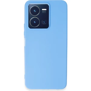 Vivo Y22S Kılıf Antibakteriyel Esnek Soft Parmak İzi Yapmaz Silikon - Mavi