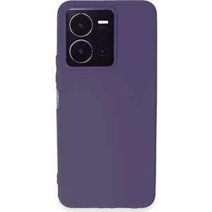 Vivo Y22S Kılıf Antibakteriyel Esnek Soft Parmak İzi Yapmaz Silikon - Mor