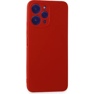 Xiaomi Redmi 12 Kılıf Antibakteriyel Esnek Soft Parmak İzi Yapmaz Silikon - Kırmızı
