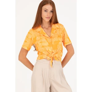 U.S. Polo Assn. Kadın Turuncu Gömlek Örme 50267598-VR051