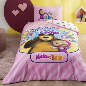Masha&the Bear Super Cute Lisanslı Tek Kişilik Nev.tak.