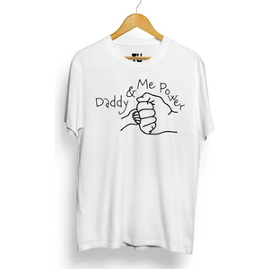 Baba Oğul Baba Kız Yumruk Tasarım Dady Me Power Pamuklu Tişört