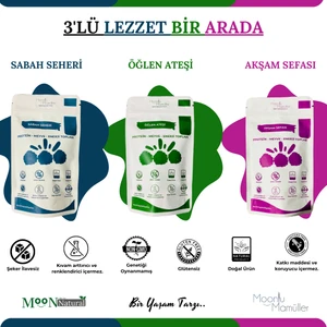 Moon'lu Mamüller 3'lü Enerji - Meyve - Protein Topları