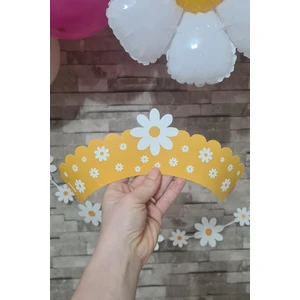 Papatya Konsepti Cupcake Sargısı 10'lu