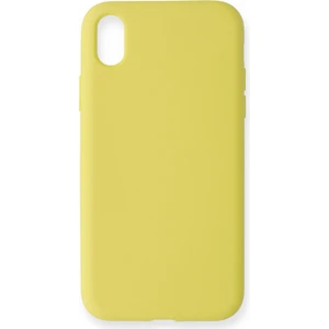 Iphone Xr Kılıf Nano Içi Kadife  Silikon - Sarı 300099