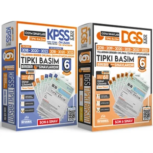 İnformal Yayınları 2024 KPSS Ön Lisans - DGS ÖSYM Çıkmış Soru Tıpkı Basım Türkiye Geneli Dijital Çözümlü Deneme Paketi Seti