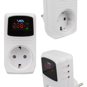 BYR002  VE-22393 16A 3520W Tekli Dijital Göstergeli Akım Korumalı Priz [efsngrck]