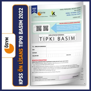 İnformal Yayınları KPSS 2022 Ön Lisans ÖSYM Çıkmış Soru Tıpkı Basım Türkiye Geneli Dijital Çözümlü Kitapçığı
