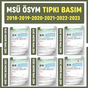 İnformal Yayınları ﻿MSÜ 2024 ÖSYM Çıkmış Soru Tıpkı Basım Türkiye Geneli 6lı Dijital Çözümlü Deneme Seti
