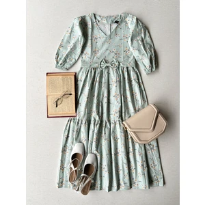 Küçüğüm Butik Kadın Bahar Dalı Poplin Elbise