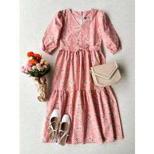 Küçüğüm Butik Kadın Bahar Dalı Poplin Elbise