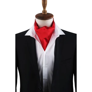Kırmızı Düz Ascot Fular K573
