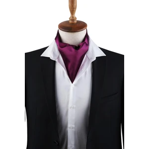 Mor Düz Ascot Fular K576