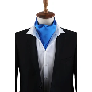 Mavi Düz Ascot Fular K575