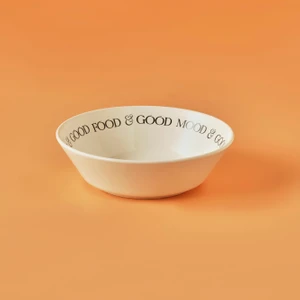 Bella Maison Motto Seramik Salata Kasesi Beyaz (24 Cm)