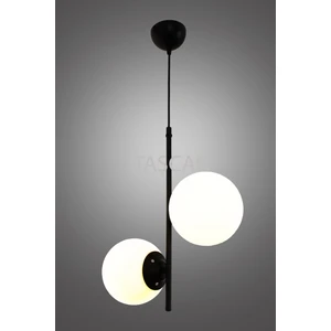 Ladin 2 Li Siyah Sarkıt Avize-Beyaz Camlı