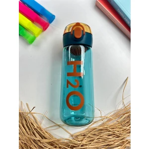 H20 Pipetli Renkli Detox Polikarbon Spor Matara Çocuk Genç Suluk Su Şişesi Suluk Su Şişesi 660 ml