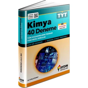 Aydın Yayınları TYT Kimya 40 Deneme