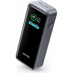 Prime 12,000mAh 130W Taşınabilir Hızlı Şarj Cihazı - Çift Çıkışlı - iOS,Android, Macbook Notebook Destekli USB-C Ekranlı Powerbank - A1335 (Anker Türkiye Garantili)