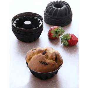 Grimor Life 6 Lı Yıkanabilir Mini Kek Muffin Pişirme Kalıbı, Silikon Muffin, Cupcake Kalıbı Karma
