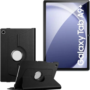 Samsung Galaxy Tab A9 Plus 11 Inç 2023 Dönerli Kılıf ve Nano Cam Ekran Koruyucu