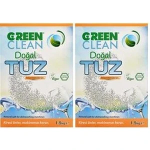 U Green Clean Green Clean 1,5 kg Doğal Bulaşık Makinesi Tuzu x 2 Adet