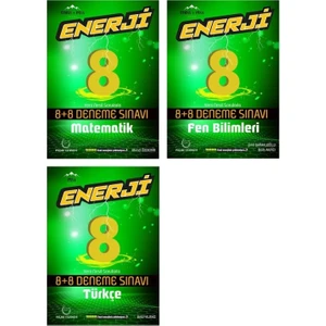 Palme Yayıncılık LGS 8. Sınıf Enerji Matematik Fen Bilimleri ve Türkçe Deneme