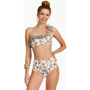 Fırfırlı Tek Omuz Bikini