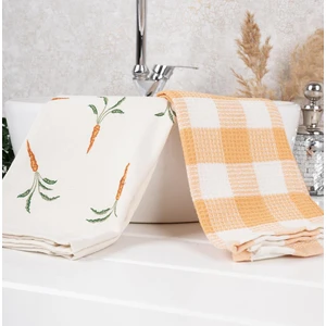 Baveno Home Pamuk Ikili 40 x 66  cm  Nakışlı Desenli El&Yüz Havlu/Havlu Seti