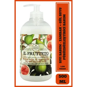 Nesti Dante Il Frutteto Fig and Almond Milk Sıvı Sabun 500ml | Yatıştırıcı | Zambak, Gül Suyu