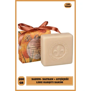 Nesti Dante Gli Officinali Sunflower & Saffron Sabun 200gr | Leke Karşıtı | Safran, Ayçiçeği