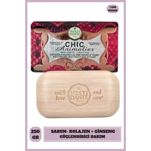 Nesti Dante Chic Animalier Red Python Katı Sabun 250gr | Güçlendirici, Antiaging l Kolejen ve Ginseng