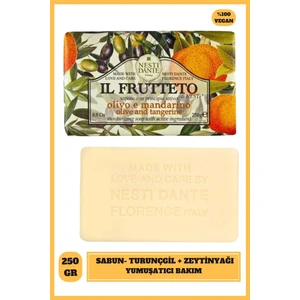 Nesti Dante Il Frutteto Olive Oil & Tangerine Katı Sabun 250gr | Nemlendirici | Zeytinyağı Ve Turunçgil