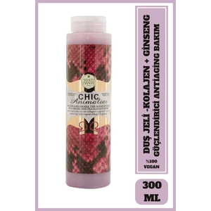 Nesti Dante Chic Animalier Duş Jeli 300ml | Antiaging Bakım Güçlendirici | Kolejen ve Ginseng