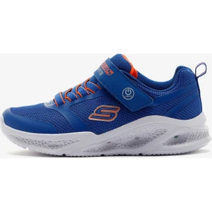 Skechers Meteor-Lights Büyük Erkek Çocuk Mavi Işıklı Spor Ayakkabı 401675L Blor