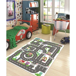 Dijital Baskı Kaymaz Taban Makinede Yıkanabilir Çocuk Odası Halısı Bebek Odası Halısı