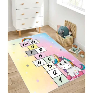 Dijital Baskı Kaymaz Taban Makinede Yıkanabilir Çocuk Odası Halısı Bebek Odası Halısı