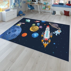 Dijital Baskı Kaymaz Taban Makinede Yıkanabilir Çocuk Odası Halısı Bebek Odası Halısı