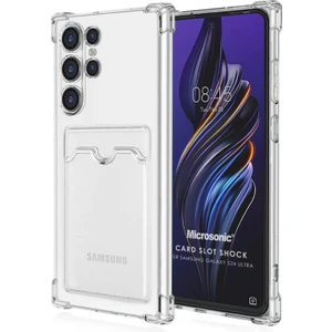 Samsung Galaxy S24 Ultra Card Slot Shock Kılıf Şeffaf