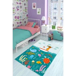 Dijital Baskı Kaymaz Taban Makinede Yıkanabilir Çocuk Odası Halısı Bebek Odası Halısı