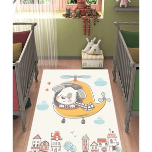 Dijital Baskı Kaymaz Taban Makinede Yıkanabilir Çocuk Odası Halısı Bebek Odası Halısı
