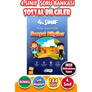 Harika Kitap 4.sınıf Sosyal Bilgiler - Etkinlikli Çalışma ve Soru Bankası Kitabı