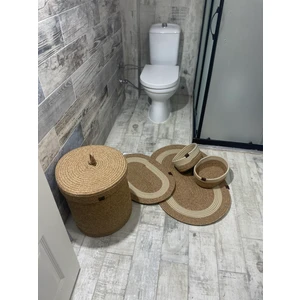 ERSU AHAT HOME DESİGN Banyo Takımı ,banyo Seti ,kirli Sepeti ,paspas Takımı ,oval Sepet ,çamaşır Sepeti ,dekor Banyoseti