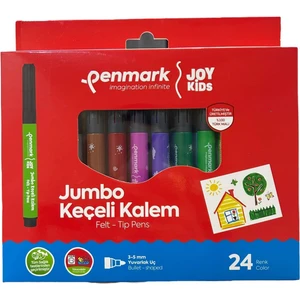 Süper Yıkanabilir Keçeli Kalem 24'lü Set