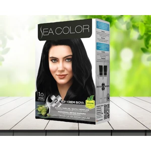 Sea Color  Sea Color  Krem Saç Boyası 1/0 Siyah 1 Adet