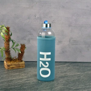 H20 Kılıflı Cam Matara 1000 ml