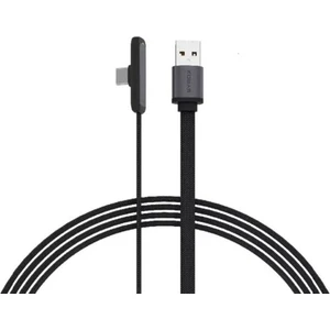 C131AT 30W USB To Type-C 90 Derecelik Hasir Ultra Hızlı Şarj & Data Kablosu